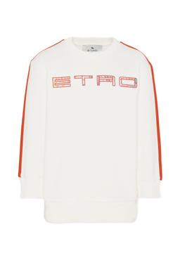 Etro Ivory Sweatshirt With Logo For Girl