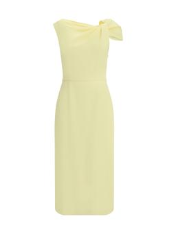 Givenchy Draped Midi Cady Dress