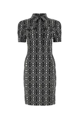Max Mara Embroidered Stretch Polyester Blend Cesy Shirt Dress