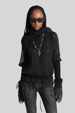 Blumarine Blouse In Black Silk