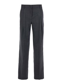 Mauro Grifoni Grey Pants With Belt Loops In Wool Woman