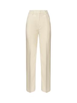 Dondup Reina Trousers In Viscose And Linen Twill