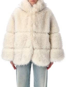 S. W.O. R.D 6.6.44 Faux Fur Jacket With Hood