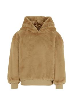 Molo Beige Sweatshirt For Girl With Logo