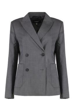 Weekend Max Mara Double-breasted Virgin Wool Jacket