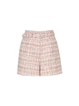 self-portrait Shorts In Bouclé With Sequins