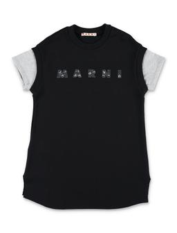 Marni Kid - Crystal Logo Mini Sweatdress