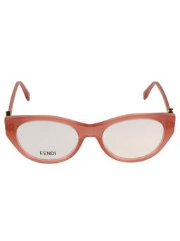 Fendi Logo Lens Round Frame