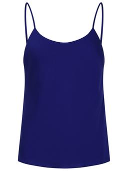 Max Mara Blue Silk Oboli Tank Top