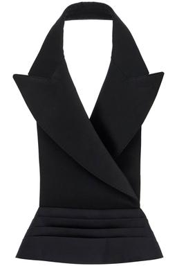 Dolce & Gabbana Open-back Wool And Silk Blend Vest