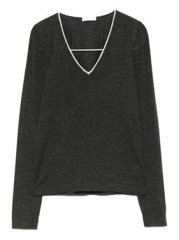 Brunello Cucinelli Cashmere And Silk V-necked Sweater