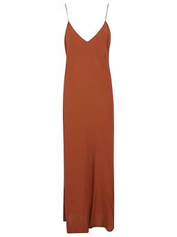 Alberto Biani Georgette Long Slip Dress