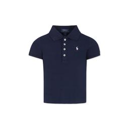 Ralph Lauren Blue T-shirt For Girl With Horse