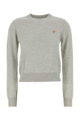 Maison Kitsuné Grey Wool Sweater