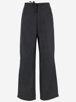 DARKPARK Oversized Wool Trousers With Drawstring