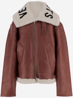 VETEMENTS Leather Jacket With Logo