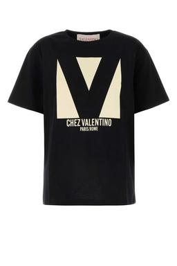 Valentino Garavani Black Cotton T-shirt