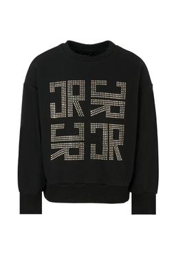 Richmond Black Sweatshirt For Girl With Logo