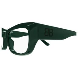 Balenciaga Eyewear Bb0399o-004green-green-transparent