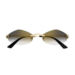 Cartier Eyewear Ct0433s Panthère De Cartier 001 Gold Sunglasses