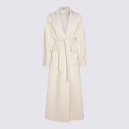 Tagliatore White Wool Coat