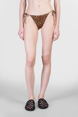 MC2 Saint Barth Marielle Overlock Beachwear In Animalier Polyamide