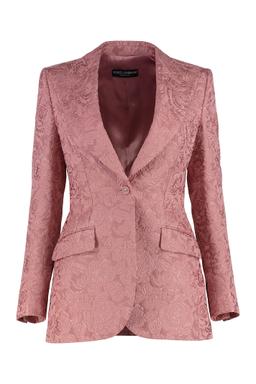 Dolce & Gabbana Cotton Blend Jacquard Blazer