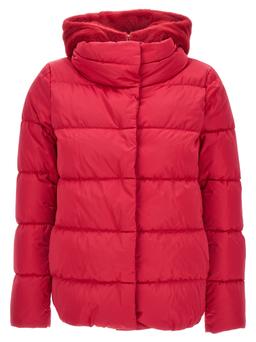 Herno Lady Faux Fur Satin Down Jacket