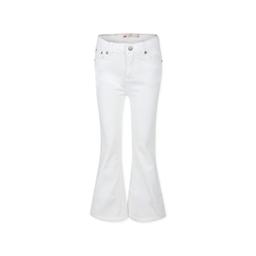 Levi's White Jeans 726 For Girl With Logo Patch