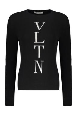 Valentino Garavani Long Sleeve Crew-neck Sweater