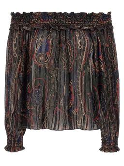 Saint Laurent Smock Stitch Blouse