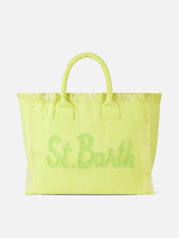 MC2 Saint Barth Vanity Light Green Canvas Shoulder Bag