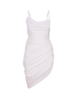 Jacquemus Asymmetrical Gathered Dress