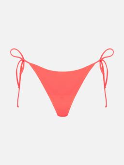MC2 Saint Barth Woman Fluo Red Swim Briefs With Side Laces