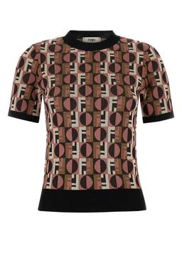 Fendi Optical Viscose T-shirt
