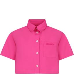 Max & Co. Fuchsia Shirt For Girl With Logo