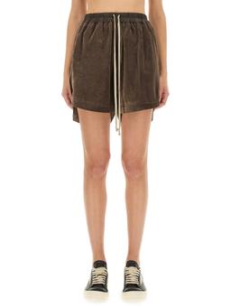 Rick Owens Viscose And Cupro Shorts