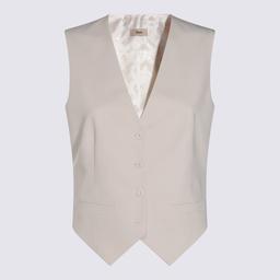 Herno White Gilet Top