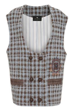 Etro Mixed Wool Waist Coat