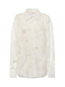 Genny Embroidered Tulle Shirt