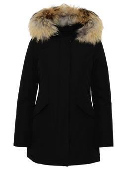 Woolrich Artic Black Cotton Blend Parka