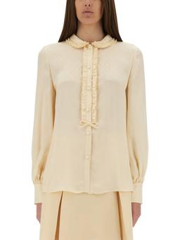 Valentino toute La V Silk Jacquard Shirt