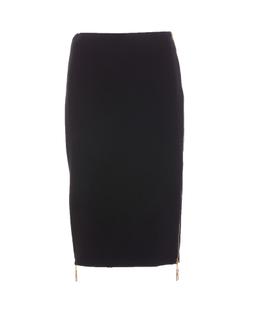Elisabetta Franchi Logo Zip Midi Skirt