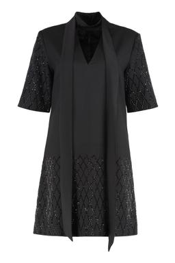 Pinko T-shirt Dress With Rhinestones