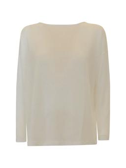 Parosh Babylon Ivory Linen/viscose Sweater