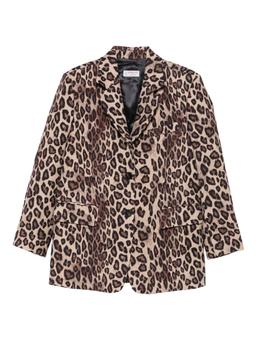 Alberto Biani Brown Leopard-print Jacket