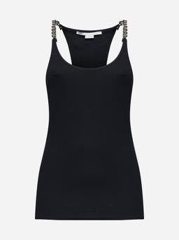 Stella McCartney Chain Straps Cotton Tank Top