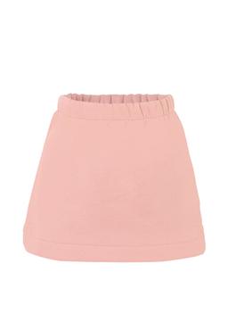 Douuod Pink Skirt For Girl With Logo Patch