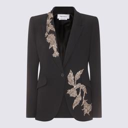 Alexander McQueen Black Viscose Blend Blazer
