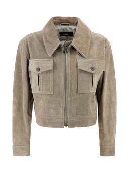 ARMA Short Suede Biker Jacket